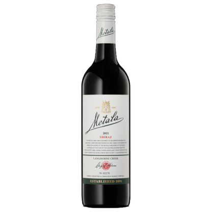Metala Wines Shiraz (6 Bottles) Langhorne Creek, Australia