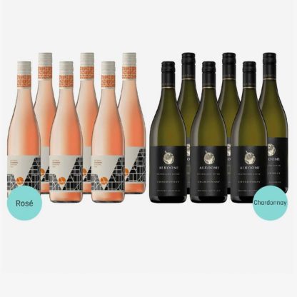 Chockstone Rosé and Alkoomi Chardonnay Plush Mixed Wine (12 Bottles)
